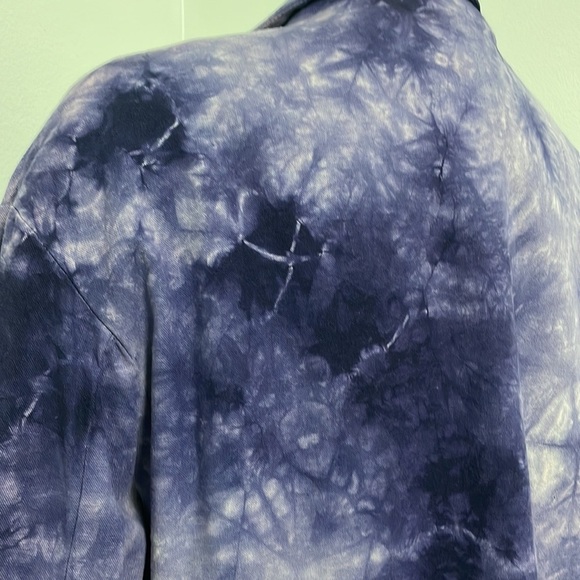 ANTHROPOLOGIE Amadi Hilde Tie Dye Purple Oversized Blazer - Picture 7 of 10